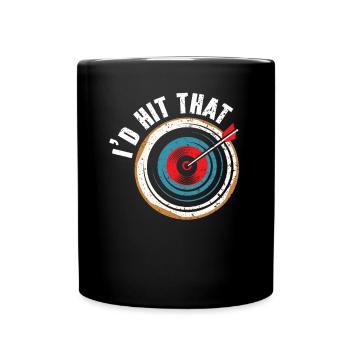 J’avais frappé cet arc archer tirer flèche archer tir à l’arc tir à l’arc - Mug uni - noir - Devant