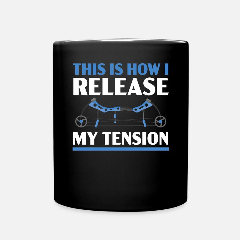 C’est ainsi que je libère mon tir à l’arc Tension Archer - Mug uni - noir