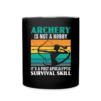 Archery Bow Hunter Archer Shoot Arrow Bowman - Full Colour Mug - black - Front