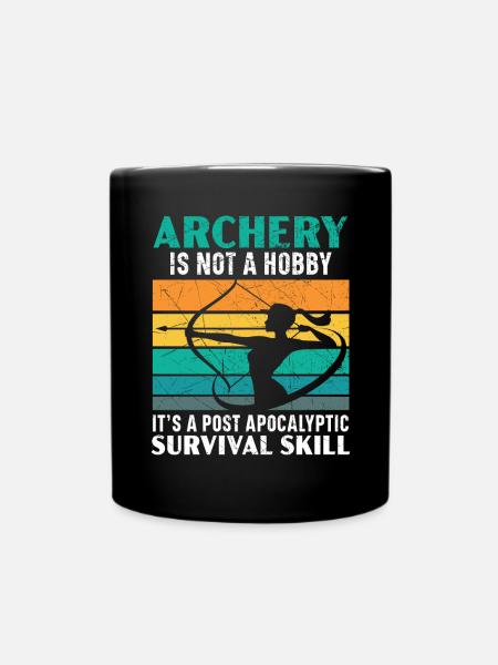 Tir à l’arc Chasseur d’arc Archer Shoot Arrow Bowman - Mug uni - noir