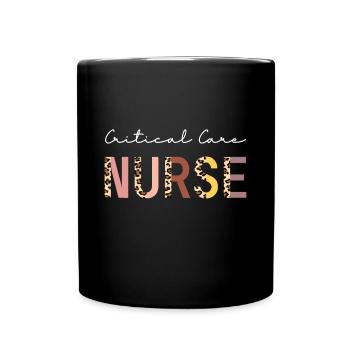 Krankenschwester auf der Intensivstation Krankenschwester auf der Intensivstation - Tasse einfarbig - Schwarz - Vorne