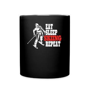 Ski accessories for skiers - Full Colour Mug - black - Front