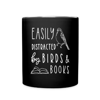 Amoureux des oiseaux, Livres d’oiseaux , Observation des oiseauxlecture - Mug uni - noir - Devant