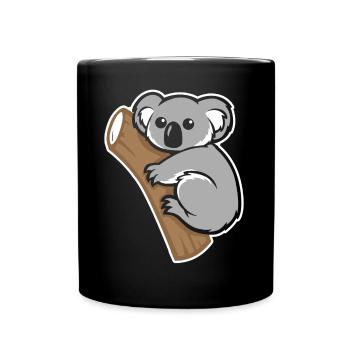 Koala Koala Watercolor - Full Colour Mug - black - Front