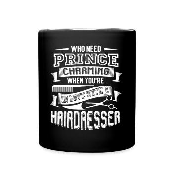 Hairdresser In Love With A Hairdresser - Full Colour Mug - black - Front