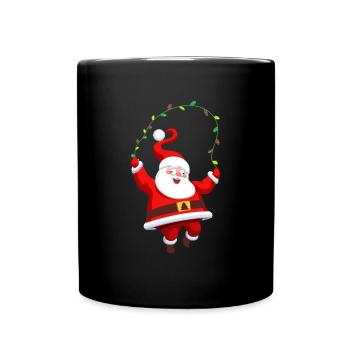 Drôle de Noël Noël - Mug uni - noir - Devant