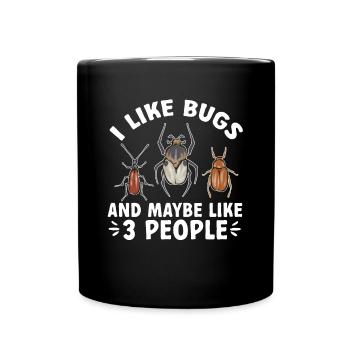 Collectionneur d’insectes Insectes, Amateur de coléoptères, Entomologiste - Mug uni - noir - Devant