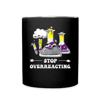 Non-Binary Pride Flag Chemistry Teacher - Full Colour Mug - black - Front