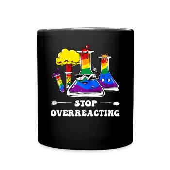 Gay Pride Regenbogenflagge Wissenschaftslehrer - Tasse einfarbig - Schwarz - Vorne