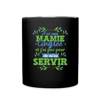 Petite Fils Mamie Cadeau - Mug uni - noir - Devant