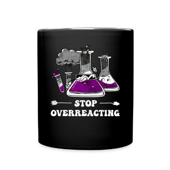 Asexual Pride Ace Flag Science Teacher - Tasse einfarbig - Schwarz - Vorne