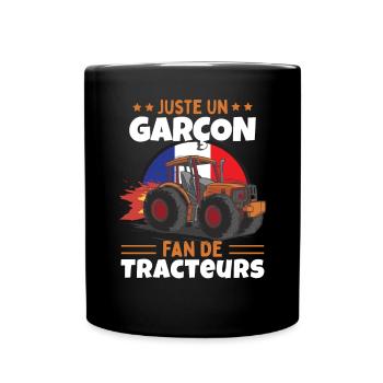 Fan De Tracteurs - Mug uni - noir - Devant