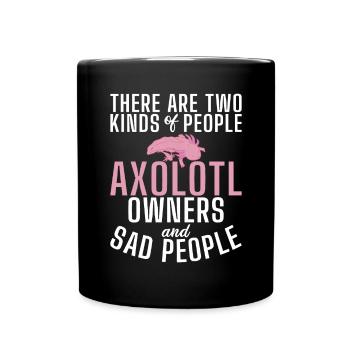 Axolotl Liebhaber Geschenke - Tasse einfarbig - Schwarz - Vorne