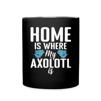Axolotl Liebhaber Geschenke - Tasse einfarbig - Schwarz - Vorne