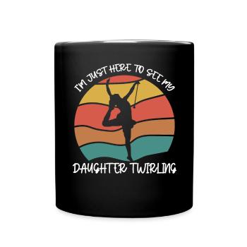 Bâton Twirling Staff Jonglage Gymnastik mit Stab - Tasse einfarbig - Schwarz - Vorne
