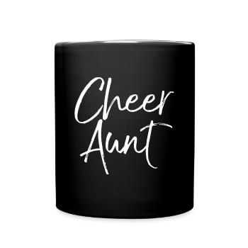 Cadeau mignon de cheerleading pour tante pom-pom girls Fun C - Mug uni - noir - Devant
