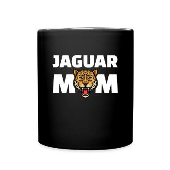 Jaguar Mom Mama - Tasse einfarbig - Schwarz - Vorne