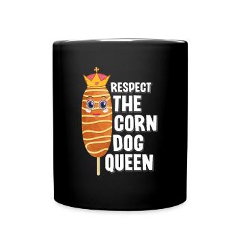 Corn Dog Königin Queen - Full Colour Mug - black - Front
