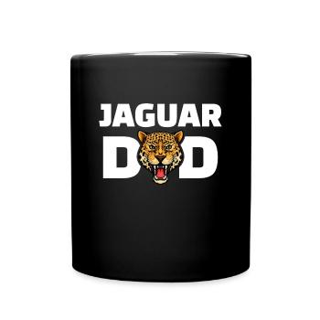 Jaguar Dad - Tasse einfarbig - Schwarz - Vorne