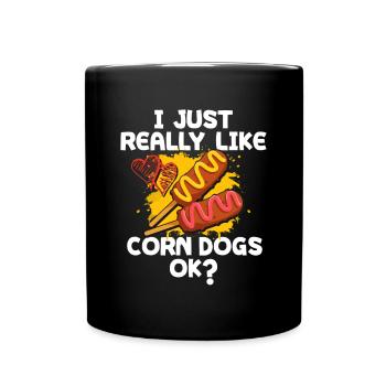 Corn dog - Full Colour Mug - black - Front