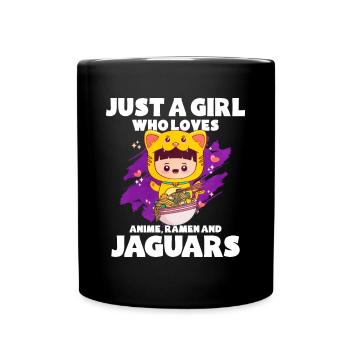 Anime Ramen Corn Dog Girl - Full Colour Mug - black - Front
