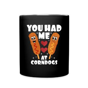 Corn dog - Full Colour Mug - black - Front