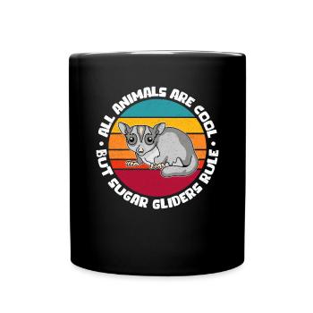 Sugar Glider Short Head Glider Cadeau - Mug uni - noir - Devant