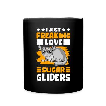 Sugar Glider Mignon Short-head Glider Cadeau - Mug uni - noir - Devant