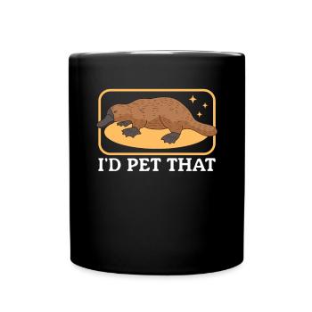 Platypus Platypus Platypus Gift - Full Colour Mug - black - Front