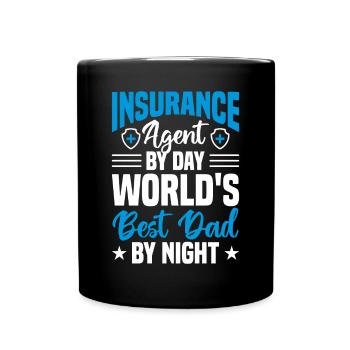 Insurance Merchant Insurance Agent - Full Colour Mug - black - Front
