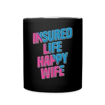 Insurance Salesman Insurance Agent - Full Colour Mug - black - Front