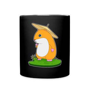 Hamster Umbrella - Full Colour Mug - black - Front