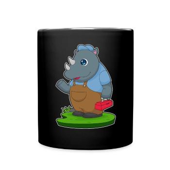 Rhino Artisan Toolbox Craft - Full Colour Mug - black - Front