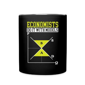 Economist Economics Teacher Job Profession Economy - Full Colour Mug - black - Front