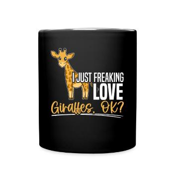 Girafe Animal Lover Widlife Safari Zoo Zoo Gardien - Mug uni - noir - Devant