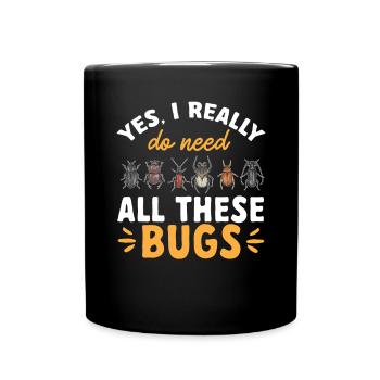 Collectionneur d’insectes Insectes, Amateur de coléoptères, Entomologiste - Mug uni - noir - Devant