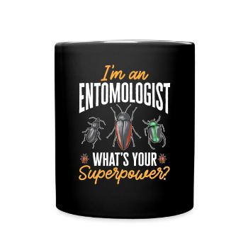 Collectionneur d’insectes Insectes, Amateur de coléoptères, Entomologiste - Mug uni - noir - Devant