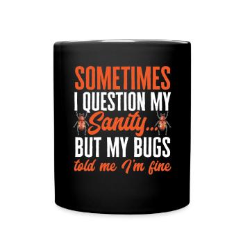 Collectionneur d’insectes Insectes, Amateur de coléoptères, Entomologiste - Mug uni - noir - Devant