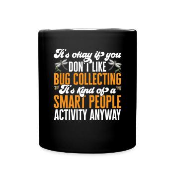 Collectionneur d’insectes Insectes, Amateur de coléoptères, Entomologiste - Mug uni - noir - Devant