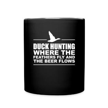 Chemise de chasse au canard Cadeau Chasse au canard - Mug uni - noir - Devant
