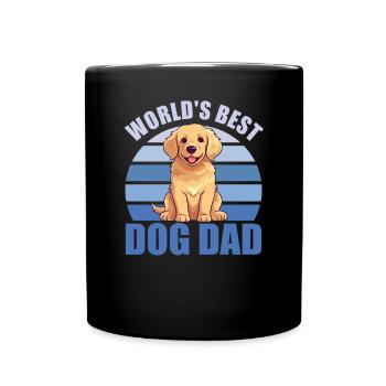 Les meilleurs chiens du monde Daddy Cute Golden Retriever - Mug uni - noir - Devant