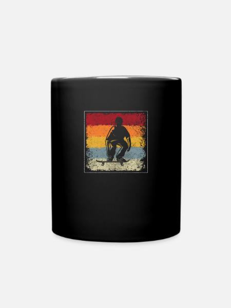 Skating Retro - Full Colour Mug - black