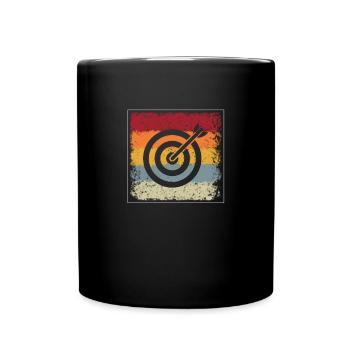 Dart Retro - Full Colour Mug - black - Front