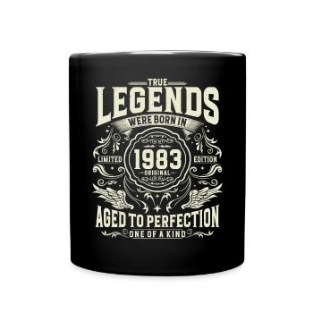 Vintage né en 1983 Legends Vintage Anniversaire - Mug uni - noir - Devant