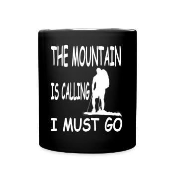 Mountaineer Rock Climbing Mountaineering Mountains Gift - Full Colour Mug - black - Front