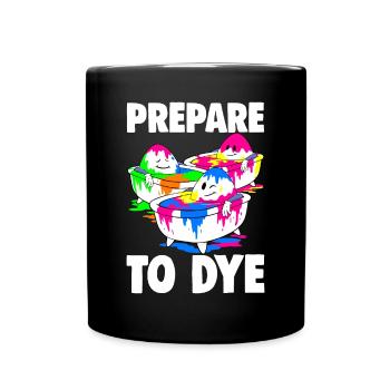 Les hommes de Pâques se préparent à teindre l’équipe de Pâques. - Mug uni - noir - Devant