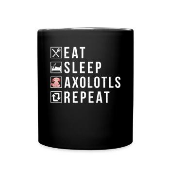 Axolotl Liebhaber Geschenke - Tasse einfarbig - Schwarz - Vorne