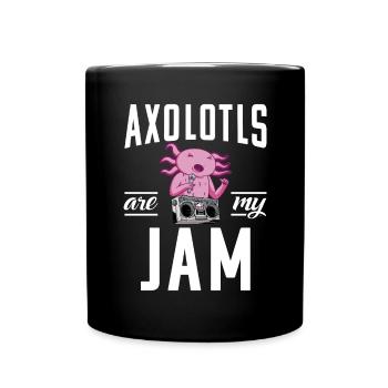 Axolotl Liebhaber Geschenke - Tasse einfarbig - Schwarz - Vorne