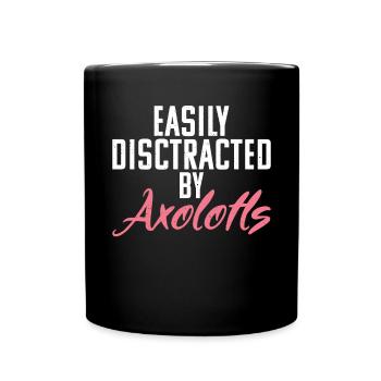 Axolotl Liebhaber Geschenke - Tasse einfarbig - Schwarz - Vorne
