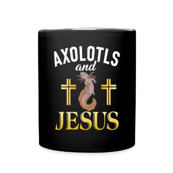 Axolotl Liebhaber Geschenke - Tasse einfarbig - Schwarz - Vorne